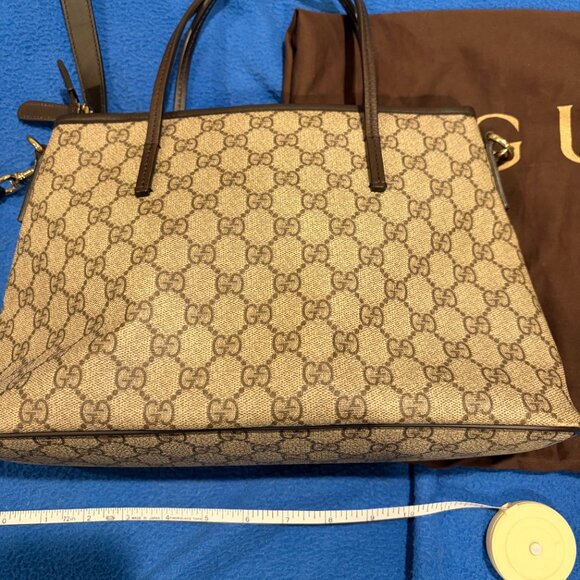 Gucci GG Supreme Coated Canvas 2 Way Tote - Picture 10 of 11